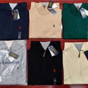 Men's Quarter Zip Up Sweater